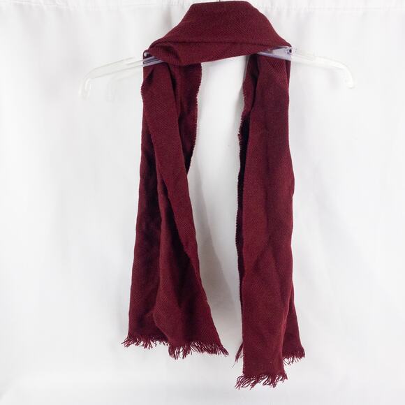 Beau Brummell Vintage Red Knit Scarf Unisex Mens Womens One Size - Picture 2 of 11